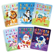 Children Sticker Book 3D Puzzle Repeatable Sticker Ocean Dinosaur Animal Cartoon EN71 Certification 