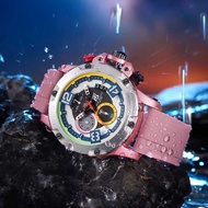 Colorful Summer Sport Silicon Strap Men Chronograph Quartz Watches T5 Brand Manufacturer