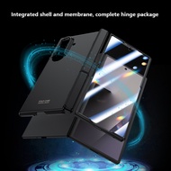 Ultra Thin Frosted Bracket Case For Samsung Galaxy Z Fold 7 Fold7 5G Magnetic Double Center Axes Hin
