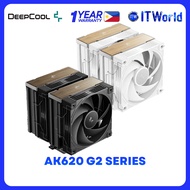 DeepCool AK620 G2 Series Wood Grain Dual Tower Cpu Cooler R-AK620G2-BKNNMN-GJD R-AK620G2-WHNNMN-GJD