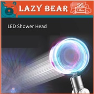 Shower Head w. Color Changing Shower Nozzle Temperature Control High Pressure Shower Head Shower Filter