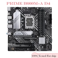 For ASUS PRIME B660M-A D4 Motherboard 128GB LGA 1700 DDR4 Micro ATX B660 100% Tested Fully Work