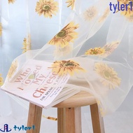 TYLER1 Tulle Kitchen Window Blind Floral Room Screening