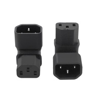 LAMIA IEC 320 C14 Male Conversion Socket C14 Male To C13 Female 10A 3Pin Bend Up/Down/Left/Right Dow