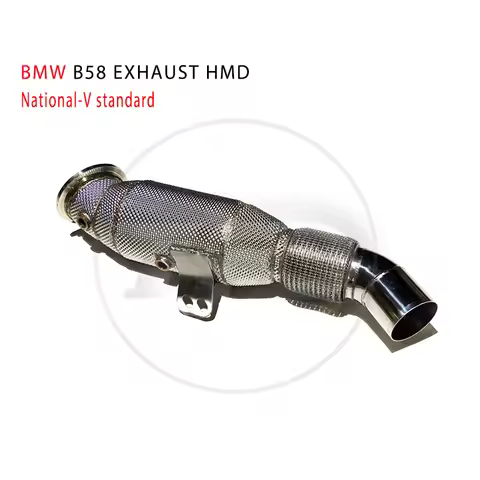 HMD Exhaust Manifold Downpipe for BMW B58 3 4 5 6 7 series 3.0T Car Accessories With Catalytic Conve