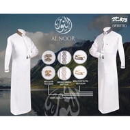 Gamis PUTIH AL NOOR / JUBAH AL NOOR / GAMIS AL NOOR Cuffs / GAMIS AL NOOR SAUDI / GAMIS ALNOOR WHITE