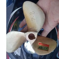Brass propeller d3x7/8 leaf3 7-8 / 5-6 / 6-7 / 3 leaf ketinting boat propeller fan