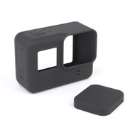 2 in 1 Silicone Case + Lens Cap for GoPro Hero 6 5 7 Black Edition Soft Rubber Protective Cover Camera Case + Lens Cover