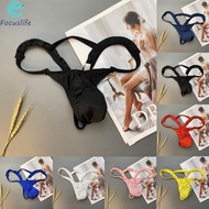 【Focuslife】Mens T-back Thong Thong Underpants Buttocks G-String Underwear Knickers