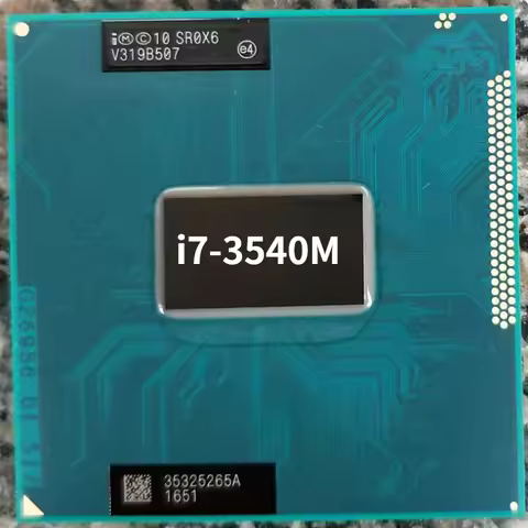i7-3540M 3.0GHz 2 Core 4 Thread 4M 35W I7 3540M Computer CPU Processor Server Socket G2 / RPGA988B S