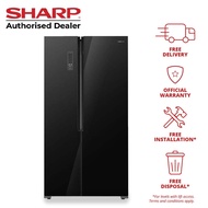(Bulky) Sharp 521L Side-by-Side Refrigerator SJ-SS52EG-BK