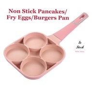 4 Rings Non Stick Pancakes Pan/Fry Eggs Pan/Burgers Pan