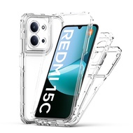Clear Casing for Xiaomi Redmi 15C 4G 5G Global 171.6mm Phone Case 3 in 1 Bumper Front Frame Acrylic 