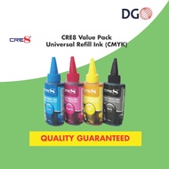 CRE8 Value Pack Universal Refill Ink (BK,C,M,Y) 100ml