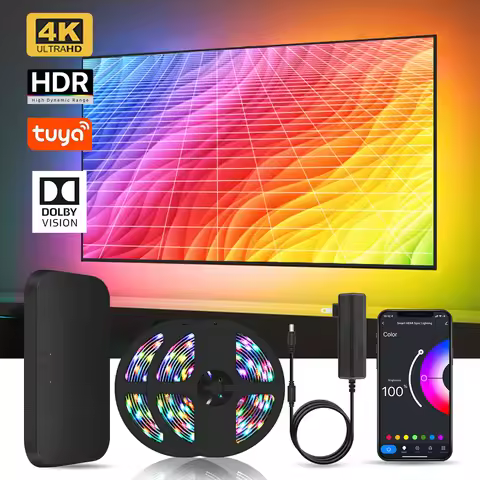 New HDMI 2.0 2.1 Ambient TV LED Backlight 4K for 32 to 90 Inch TV PC Dream Screen Sync LED Strip Lig
