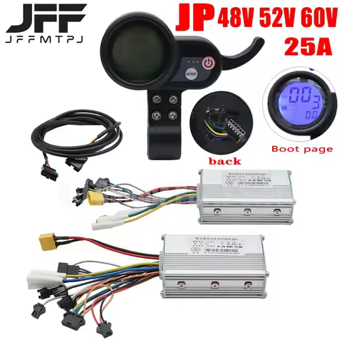 Electric Scooter Dual Drive Controller JP 48V 52V 60V Hall Brushless Controller AB Front and Rear Dr