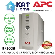 APC UPS BK500EI 500VA, 300W, 230V BACK-UPS CS WITH BATTERY BACKUP, 4 IEC OUTLETS AVR - UNINTERRUPTIB