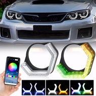 2.51-inch suitable for BMW car headlight decorative cover5D Bluetooth APP Control3Integrated Colorfu