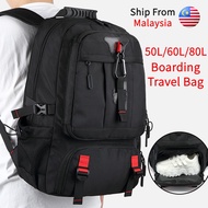 MY available 50L/60L/80L Travel bagpack Expandable waterproof fits 16/17 inch laptop hiking backpack