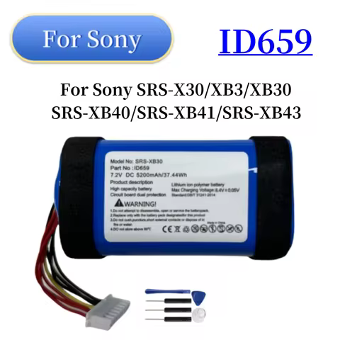 New Speaker Battery ID659 ID770 JD770B For Sony SRS-X30,SRS-XB3,SRS-XB30,SRSX30,SRS-XB40 SRS-XB41 SR