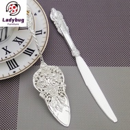 [in stock]Silver Wedding Cake Knife Shovel Patula Cutlery Silverware Butter Cheese Knife Cake Baking Tool Pastry Party Decoratinon