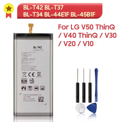 2024 Years Replacement Phone Battery For LG V60 V50 V40 V30 V20 V10 ThinQ 5G ThinQ Q710 H930 H990N H