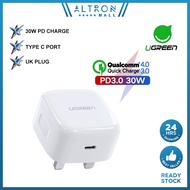 UGREEN 30W USB C Charger Plug PD Type C Wall Charger Adapter Samsung Galaxy S22 Tab S7
