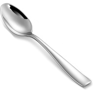 KEAWELL Premium 4-Piece Louis Spoon Set, 18/10 Stainless Steel, Squared Edge, Smooth Finish, Dishwas