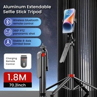 P180 Selfie Stick Tripod Stand 1800mm Wireless Phone Gimbal Stabilizer Tripod Stand for Phone Monopo