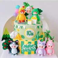 Yuan Meng Star Display Figurines / Cake Toppers (6 Pcs)