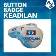 BUTTON BADGE PARTI KEADILAN RAKYAT PKR