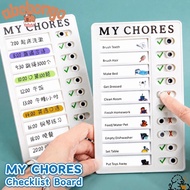 ABEBONGONY Chore Chart, Reusable Erasable To Do List Board, Durable Plastic Sliding Type Habit Track