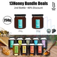 [SG] 13 Honey 250g Bundle Deal / Natural Pure Honey Organic Honey Raw Honey  / Wild Honey Stingless 