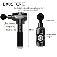 BOOSTER E NEW Muscle Relaxation Massage Gun 6 Massage Heads - 9 levels - 135W