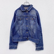 古著GAP 第三代牛仔夾克/G-Jean，2000 年代款，復古靛藍色，L 碼