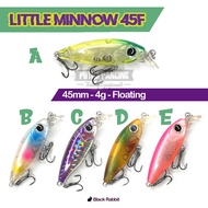 Lure Little Minnow 45F Minnow Floating Black Rabbit Killer
