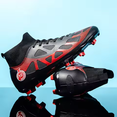 Breathable football shoes FG/AG long nail wear-resistant and anti slip outdoor indoor sports shoes