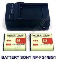 NP-BG1 \ BG1 แบตเตอรี่ \ แท่นชาร์จ \ แบตเตอรี่พร้อมแท่นชาร์จสำหรับกล้องโซนี่ Battery \ Charger \ Battery and Charger For Sony Cybershot DSC-H20,H55,N1,N2,T25,W110,W115,W125,W200,W210,W220,W230,W270,W290,W300,W35,W40,W85,H3,H70,H90,HX10,HX20