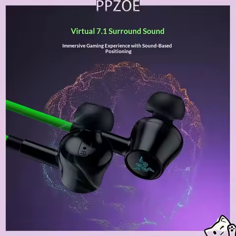 Razer Hammerhead V3 Chroma Wired Gaming In-ear Earphones ANC Active Noise Cancelling RGB Chroma Ligh