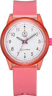 Citizen Q&amp;Q RP26-007 Analog Smile Solar Wrist Watch, Matching Style, Waterproof, Urethane Strap, Pink, Pink, Wristwatch, Solar, Pair, Simple