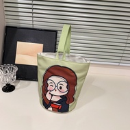 2025 Versi Korea Beg Baldi Beg Tangan Beg Kanvas Beg Tote Comel