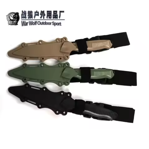 M204 training fixed blade combat knife ABS handle soft rubber blade Rubber Military Training Model K
