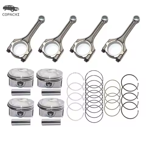 4pc G4FD G4FC Engine Car Connecting Rod&Pistons & Ring Kit 23041-2B600 23041-2B610 for Hyundai KIA A
