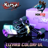 รอกหยดน้ำ LIZARD COLORFUL สีไทเทเนี่ยม (มีทั้งหมุนซ้ายและหมุนขวา)