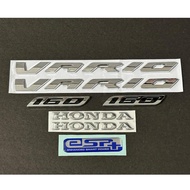 Honda Vario Led New 160 125 150 ABS 3D Chrome PNP Logo Emblem Package Ready to install