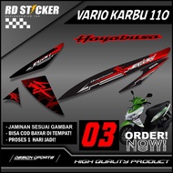 STRIPING VARIO 110 CARBON HAYABUSA MOTIF STRIPING STICKER VARIATION STICKER VARIO 110 CARBON HAYABUS