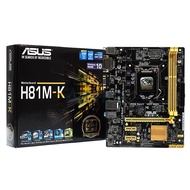 เมนบอร์ด Mainboard ASUS H81MK (LGA1150) DDR 3 รองรับ Core i Gen.4 มีฝาหลัง สินค้าคุณภาพ พร้อมส่งด่