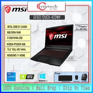 MSI THIN GF63 12UCX-422MY/i5-12450H/8GB/512GBSSD/RTX2050/15.6FHD 144Hz/WIN11/BLACK