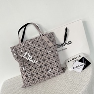 100% Original ISSEY MIYAKE with Counter security mark BaoBao bag geometric checker ladies handbag shoulder bag tote bag 10*10