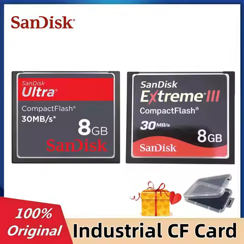 SanDisk CF 8GB 30MB/S Industrial Device Memory Card Camera Memory Card for Frank, Fanuc, CNC, ad pla
